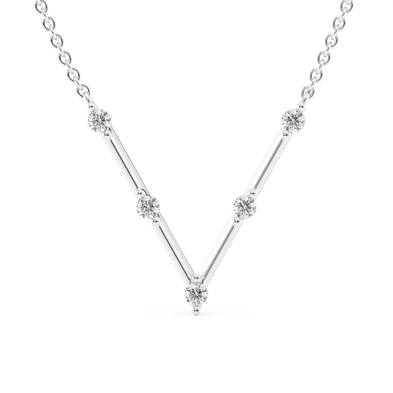 0.80CT Round Shape Moissanite Diamond Pendant For Her