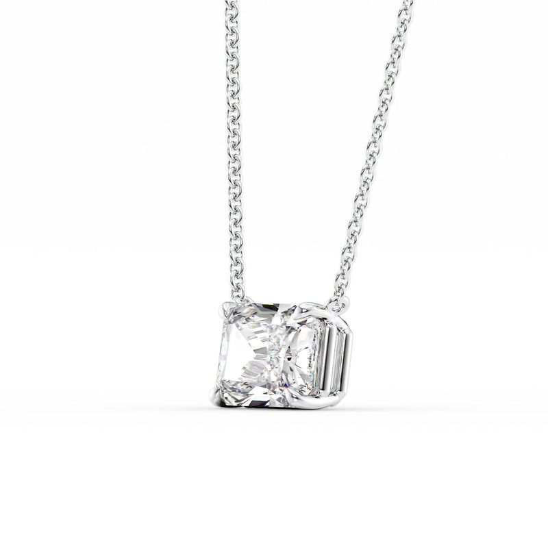 1.5CT Radiant Shape Moissanite Diamond Pendant For Her