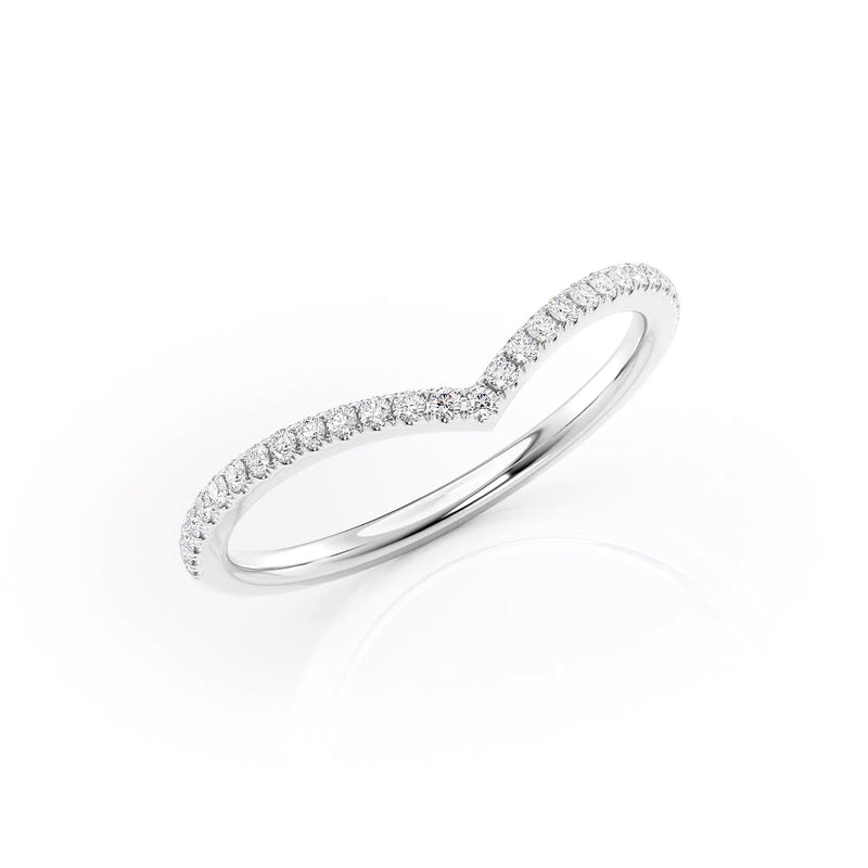1.5mm Round Shape Moissanite Diamond Wedding Band For Women