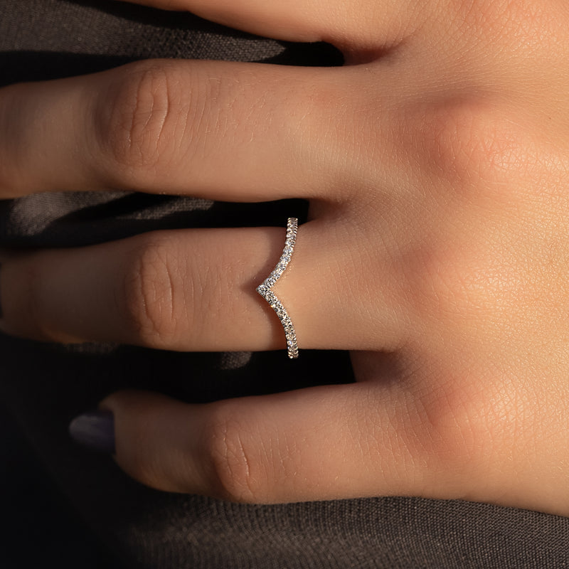 1.5mm Round Shape Moissanite Diamond Wedding Band For Women