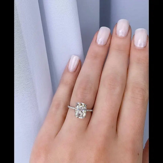 Cushion Solitaire Ring
