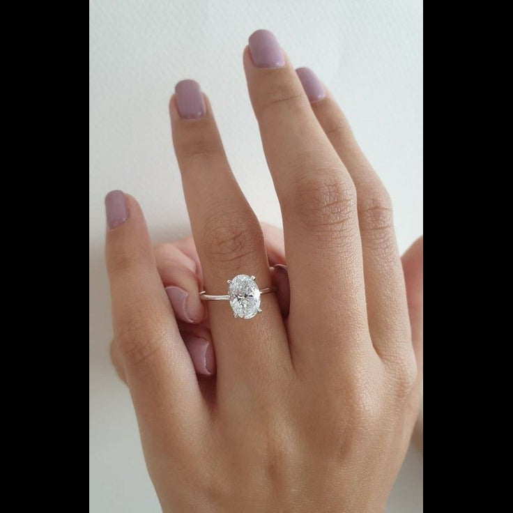 Oval Solitaire Ring