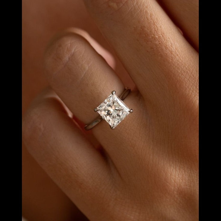 Princess Solitaire Ring