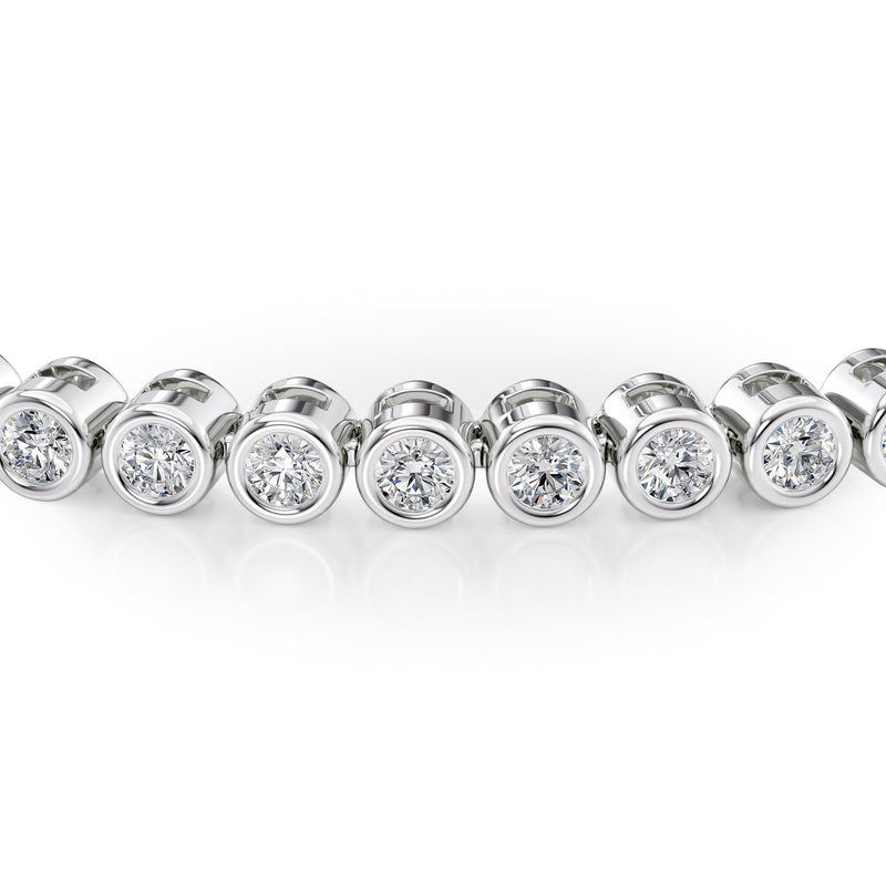 3CT Round Shape Moissanite Diamond Tennis Bracelet For Women
