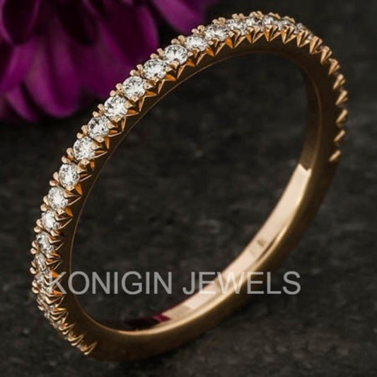 1.5MM Round Shape Colorless Moissanite Diamond Gold Braceletet