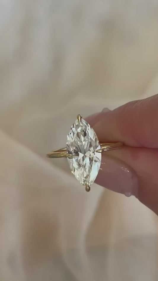 Marquise Solitaire ring