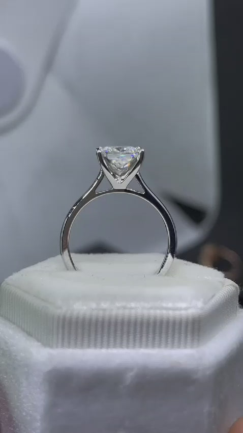 Princess Solitaire Ring